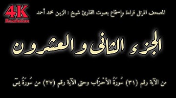 القران الكريم الجزء الثانى والعشرون (22) قراءة واستماع بصوت الشيخ | الزين محمد أحمد