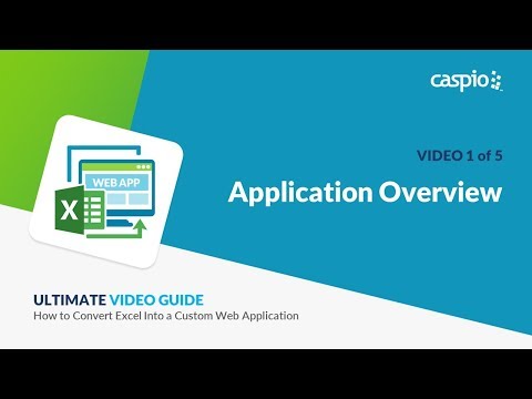 Converting Excel Into A Custom Web Application / Part 1 of 5 / Overview