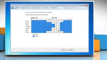 How to setup parental control on windows 7