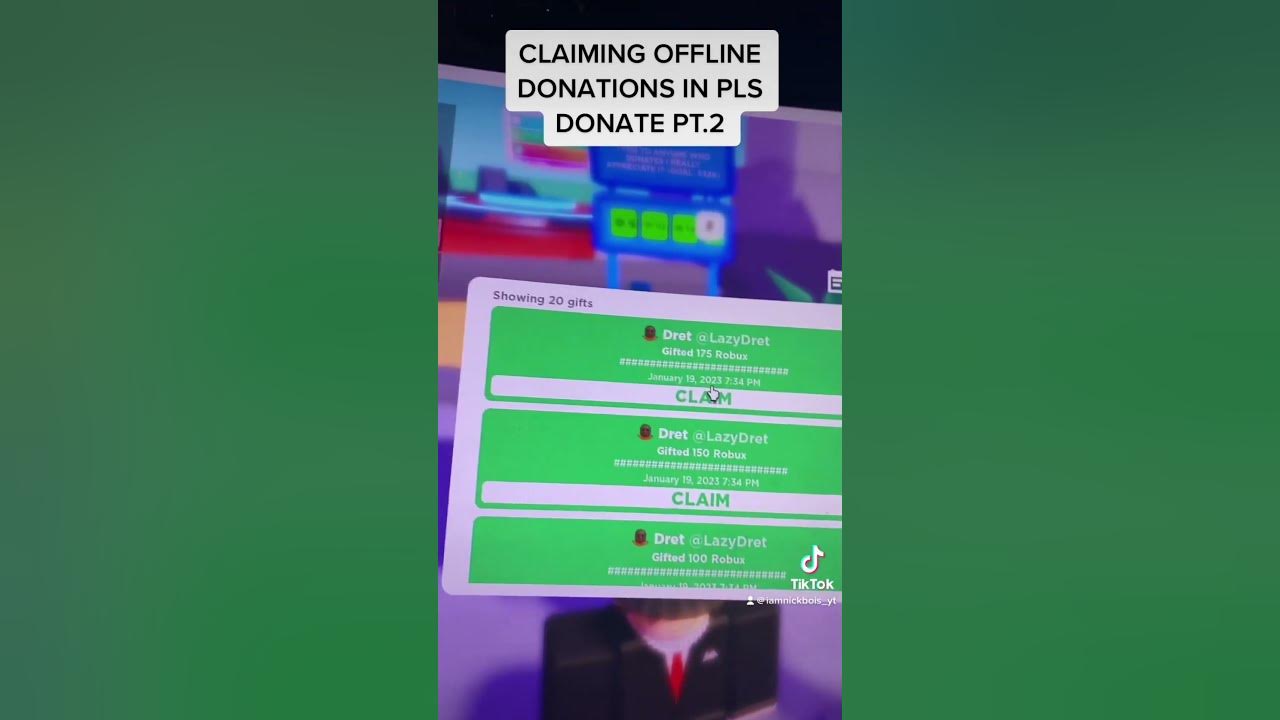 tutorial on how offline donations work! #roblox #plsdonate #robloxdona, Clothing Donation