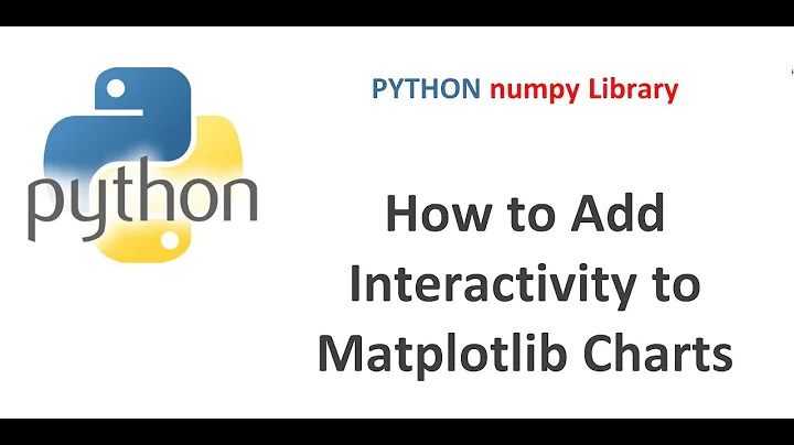 Python Matplotlib Tutorial | How to Create Interactive Matplotlib Charts