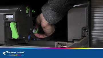 How to change the staple cartridge on internal finishing units in Sharp MFPs