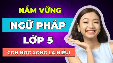 [Bỏ Túi] Ngữ Pháp Tiếng Anh Lớp 5 DỄ HIỂU NHẤT Con Cần GHI NHỚ Để Tự Tin Làm Bài