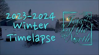 Garden Timelapse Winter 2023-2024 | Jess of the North