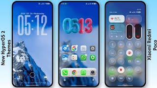 3 New HyperOS 2   control centre Themes for Xiaomi,Redmi,Poco | 3 Best HyperOS 2 Themes