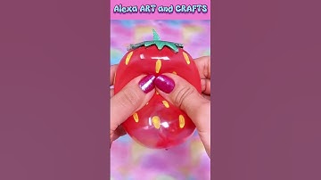 🍓DIY Strawberry Nano Tape Squishy! #shorts #nanotape #squishy