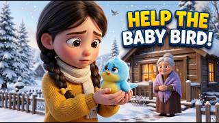 🐦❄️ **The Little Girl and the Lost Baby Bird | A Heartwarming Story for Kids**