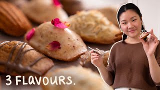 Madeleines 3 Ways | Rose, Coffee, & Coconut Flavoured Recipe by Jasma Fusion Cuisine 11,129 views 1 year ago 7 minutes, 30 seconds