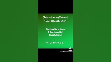 Setting #Intentions not #NewYearsResolution - Click the link in the description box to listen in!