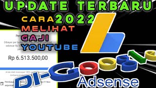 Update Terbaru || Cara Melihat Penghasilan/Gaji Youtube diGoogle Adsanse 2022 ‼️