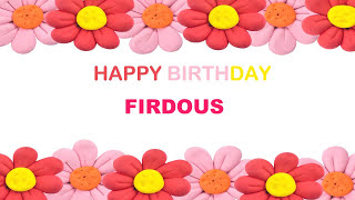 Firdous Birthday Postcards - Happy Birthday FIRDOUS