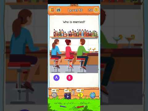 Braindom 2 level 43 Who is married? Walkthrough solution / Braindom riddles level 43