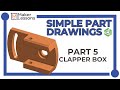 Simple Onshape Part Drawing: Clapper Box thumbnail