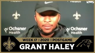 Grant Haley talks 1st NFL INT | Saints-Panthers Postgame