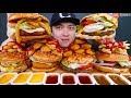 ASMR McDonald's NEW BURGER & BURGERKING NEW BURGER 맥도날드 신상버거 & 버거킹 신상버거 비교 리뷰 먹방 REAL SOUND MUKBANG