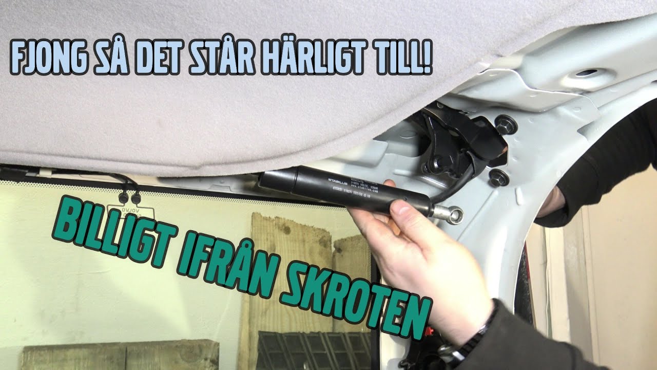 Byta gasfjäder till bakluckan på Volvo V70 2003