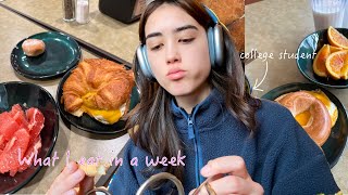 what i eat in a week as a student at Boston University