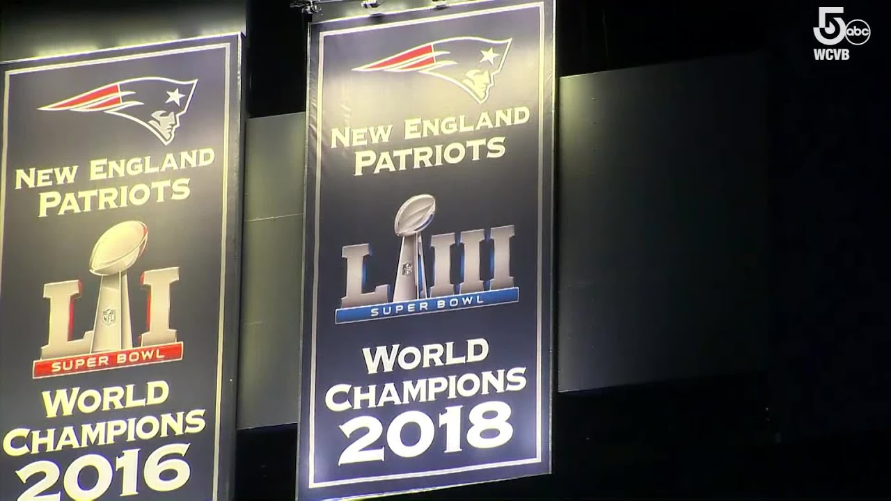 Patriots unveil 2018 Super Bowl Championship banner at Gillette Stadium 