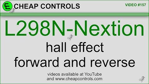 157 L298N with a Nextion display and direction control Arduino Programming