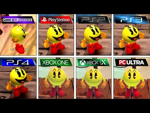 Pac Man World 1999 GBA vs PS1 vs PSP vs PS3 vs PS4 vs XBOX ONE