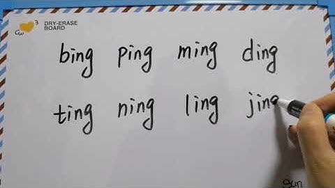 Learn Chinese Alphabet | Mandarin Pinyin Pronunciation Guide | Pinyin Lesson  22 - ing
