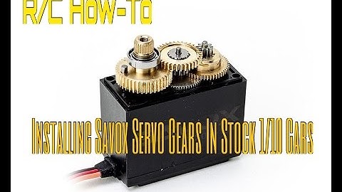 HDRC UPGRADES: Replacing Stock TRX #2075 Steering servo Gears with SAVOX METAL GEARS