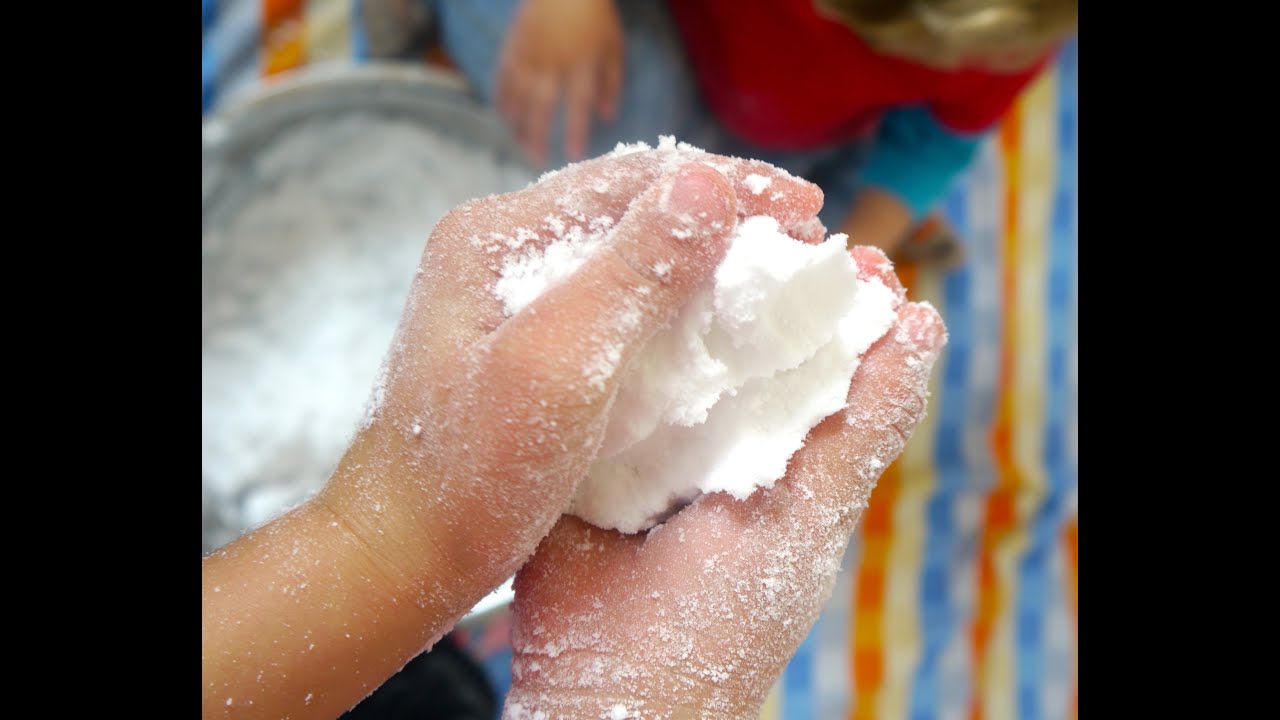 2-Ingredient Fake Snow Recipe - Engaging Littles