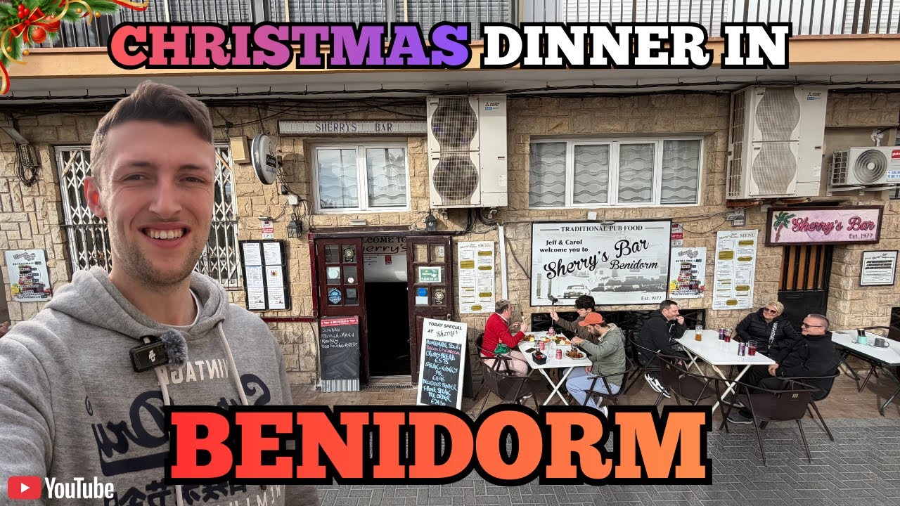 Trying Christmas Dinner at Sherry’s Bar Benidorm