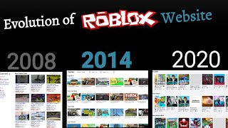 Evolution of Roblox website (2006 - 2020)