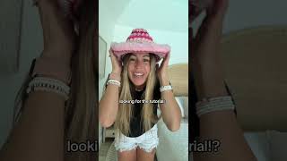 Stay tuned for the crochet cowboy hat tutorial!! #crochet #summer #crochettutorial #crochetpattern