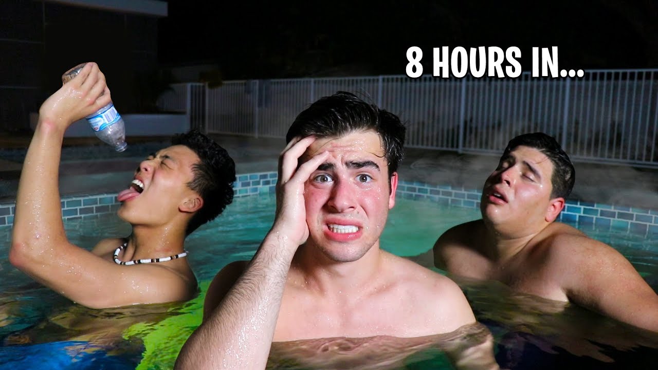 Last To Leave The Hot Tub Wins $10,000! - Challenge