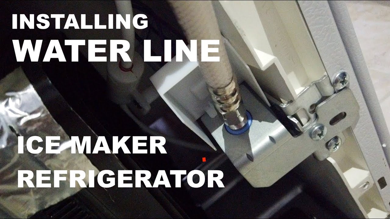 DIY Installing a water and ice maker line to your fridge 