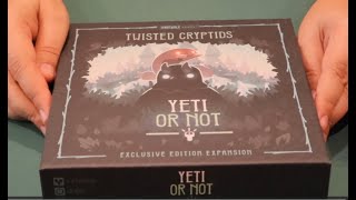 Twisted Cryptids Yeti or not unboxing
