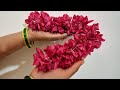 ಹೂವ ಕಟ್ಟುವ ವಿಧಾನ | How to string Flowers