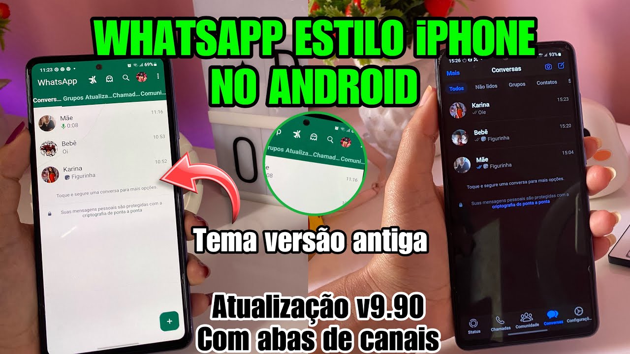 SAIU🔥 WHATSAPP IGUAL IPHONE NO ANDROID NOVA ATUALIZAÇÃO🥳 - YouTube