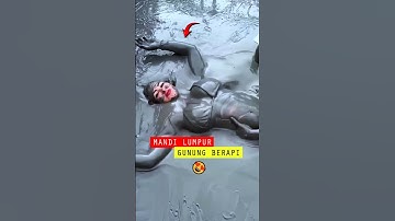 Wisata mandi lumpur gunung berapi 😍| #shortvideo #short