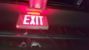 Exit Sign Setup #1