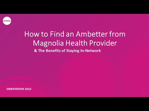 How to Find an Ambetter from Magnolia Health Provider