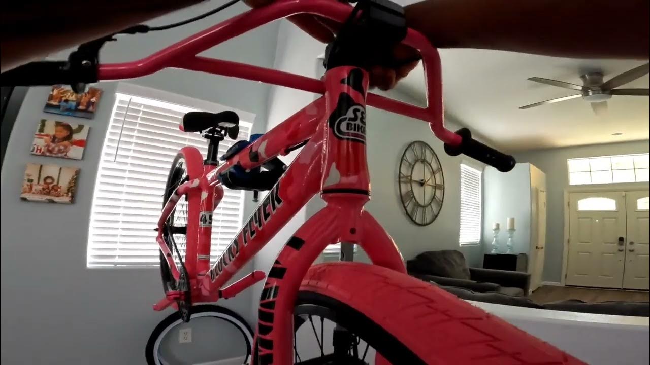SE BIKES PINK CAMO BLOCKS FLYER BUILD WITH ORIGIN 8 FREEWHEEL INSTALL
