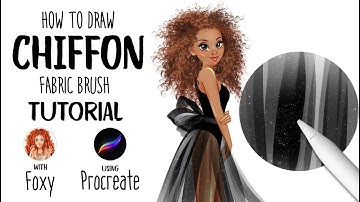 How to make Chiffon Fabric Brush tutorial in Procreate