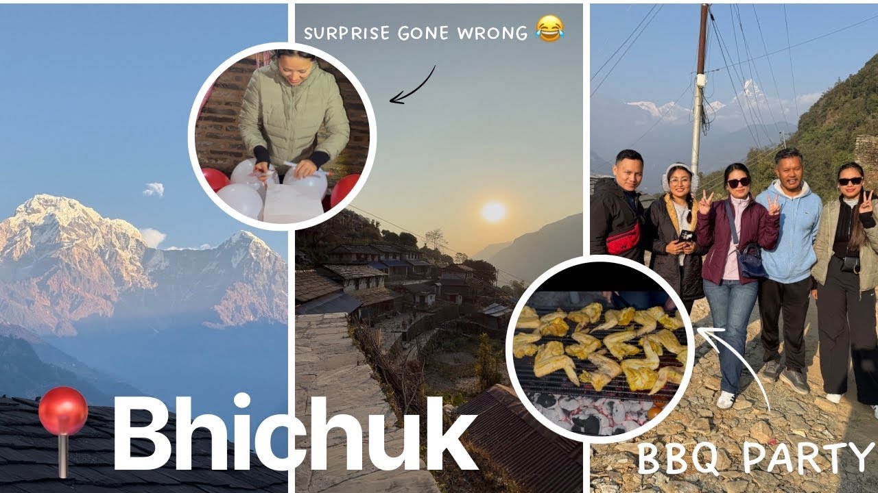 Bhichuk Village | 1 & half hour from Pokhara | Pre-Birthday celebration | Friends Forever 🫶