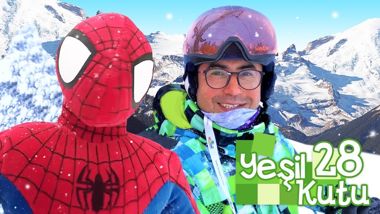 Barbie ile kayak merkezine! Spiderman karda mahsur kalmış. Yeşil kutu 28