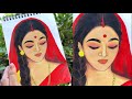 Bengali Lady Drawing Tutorial 😊