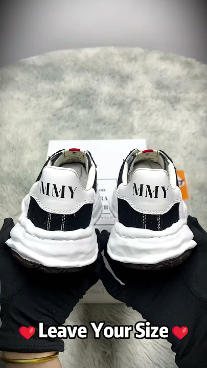 2024 Christmas Gift Real VS Fake Maison Mihara Yasuhiro Black Canvas Blakey Low Sneakers unboxing