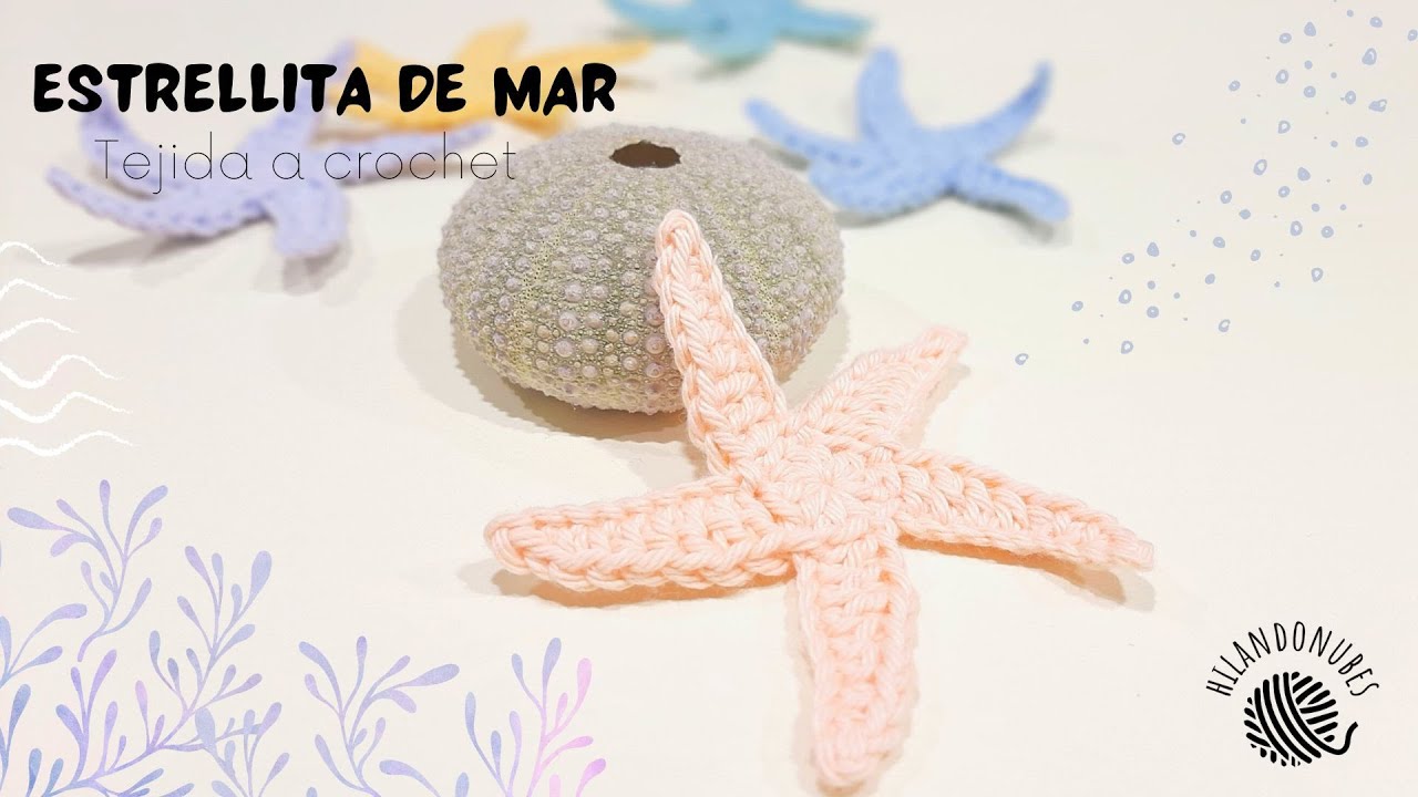 Como hacer una estrella de mar fácil. Aplique crochet ⭐​🌊​