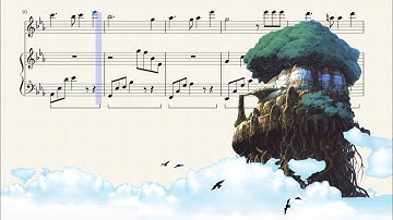 Laputa: Castle in the Sky Main Theme -- Carrying You (piano & violin) [sheet music] by Anita Hu