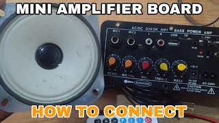 MINI AMPLIFIER BOARD | HOW TO CONNECT | HOW TO SETUP