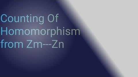 Counting of homomorphism