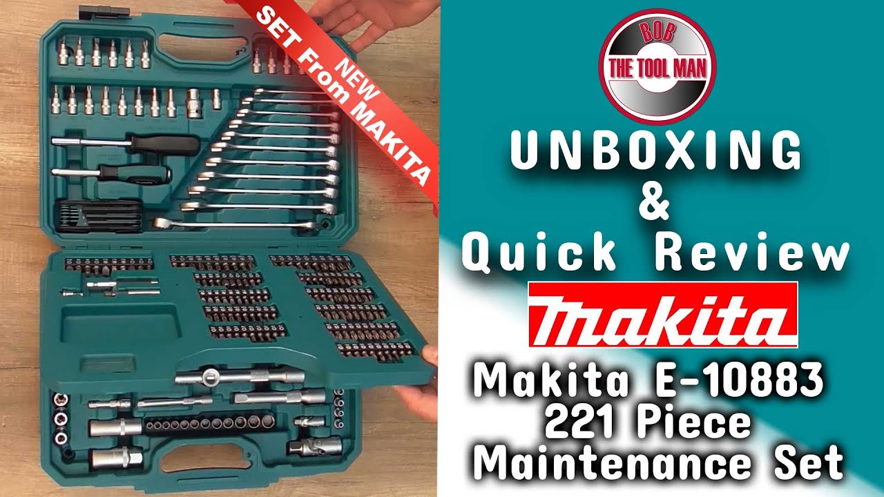 Coffret d'outils MAKITA E-10883 (221 pièces) - Racetools