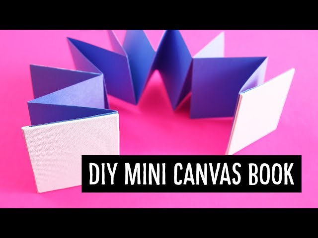 DIY Mini Canvas Book | Meander Accordion Fold | Sea Lemon